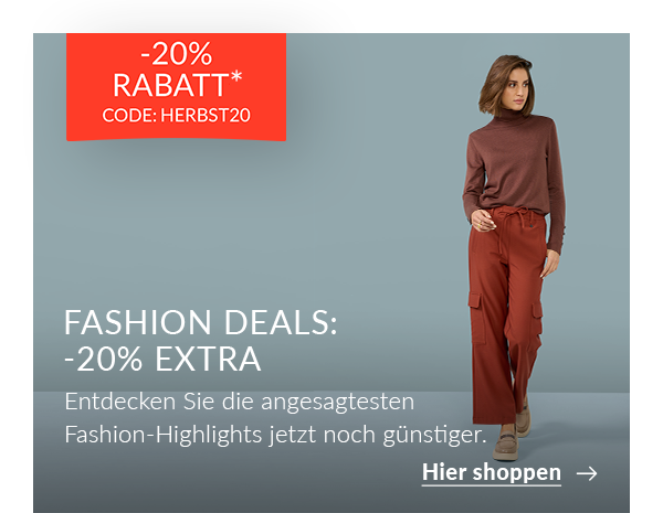 Fashion Deals: -20% extra