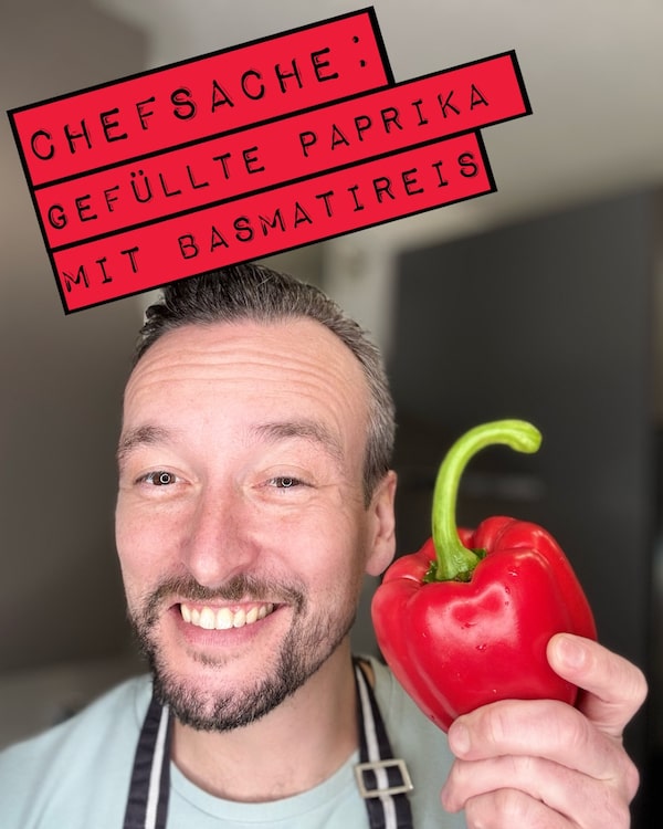 Gefüllte Paprika mit Basmatireis