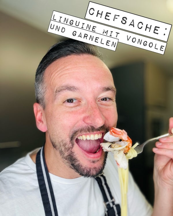 Dominic kocht : Linguine mit Vongole und Garnelen