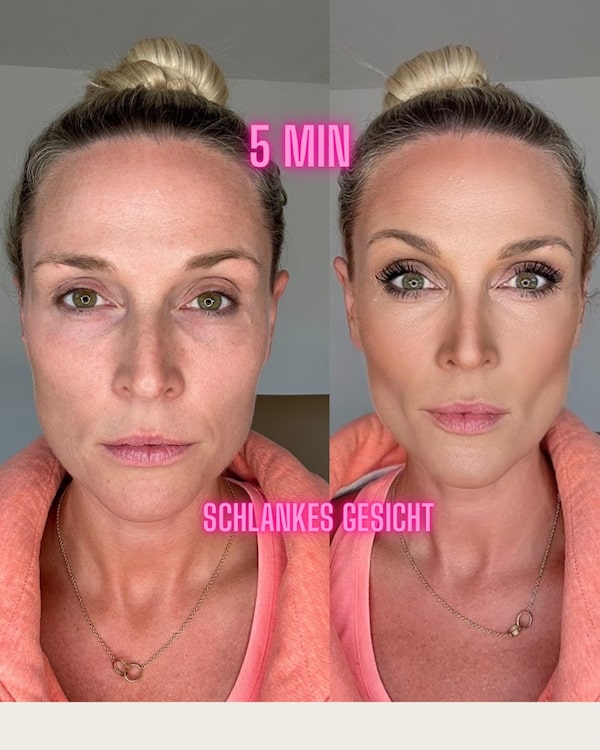 In 5 Min ein schlankes Gesicht
