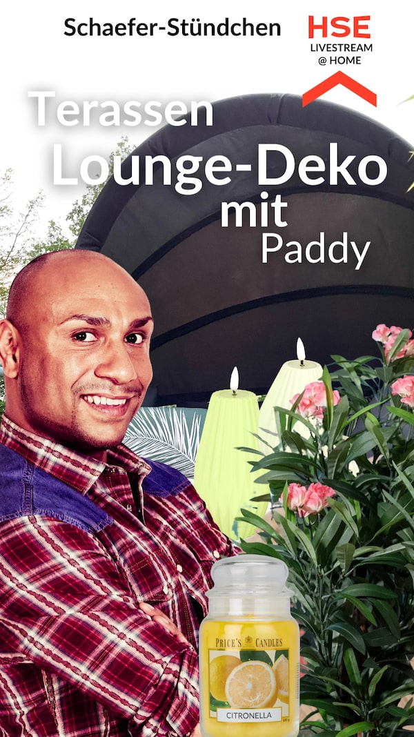 Terrassen Lounge Deko mit Paddy