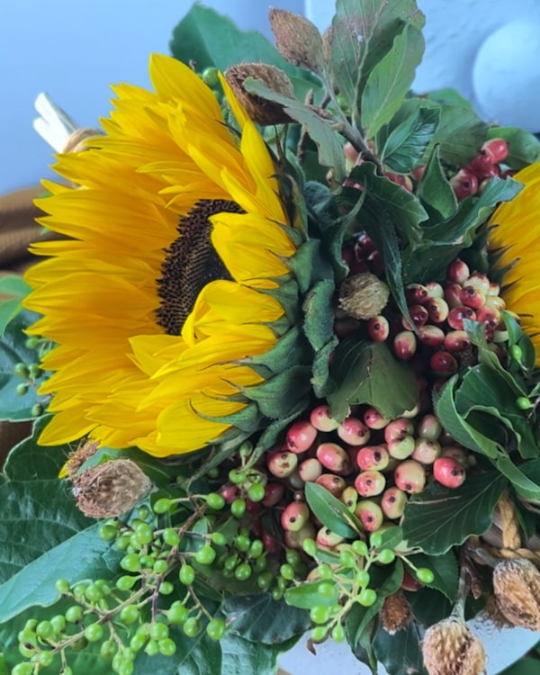 Deko kreativ mit Sonnenblumen