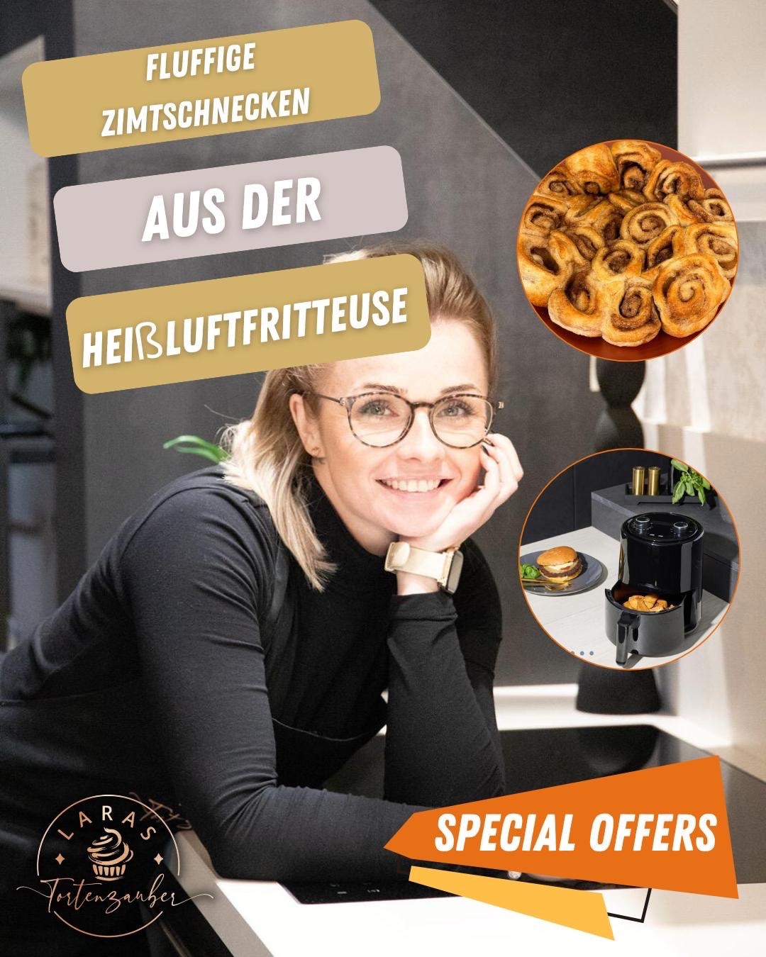 Fluffig Zimtschnecken aus dem Airfryer